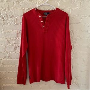 Red long sleeve vintage Ralph Lauren men’s top